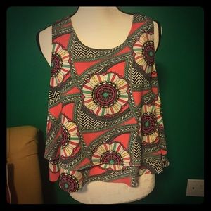 T-bags Kaleidoscope Print Top